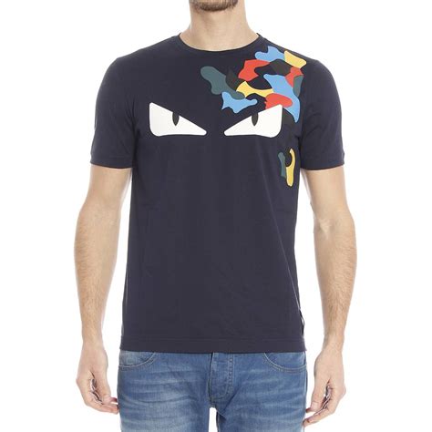 fendi t shirt occhi|fendi blue t shirts.